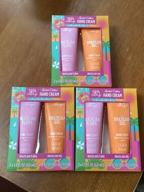 Spa Luxury Limited Edition Hand Cream Bundle New 3 packs